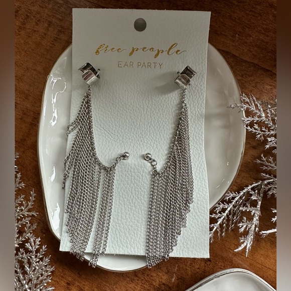 Free People Breakfast Club Silver Ear Party Cuff Set - Picture 2 of 2